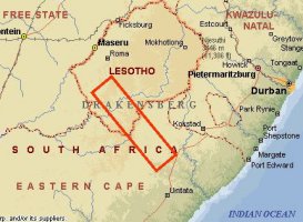 Drakensberg - Map