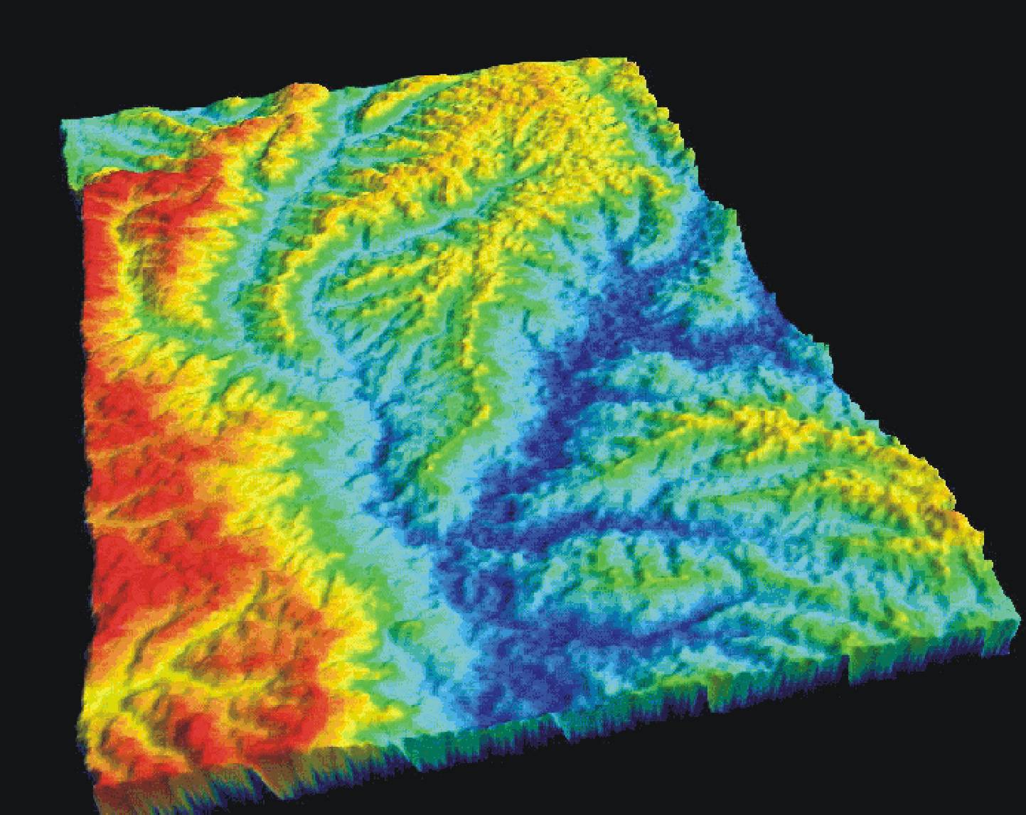 All Over The Map Digital Elevation Model DEM