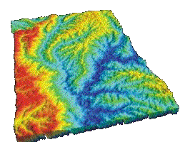 Stereo ERS derived digital elevation model